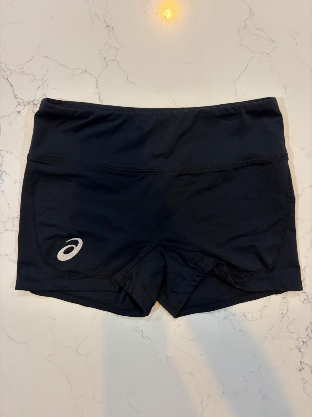 ASICS Black Women's Compression Bike Shorts with Reflective Logo